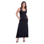 24seven Comfort Apparel Scoop Neck Sleeveless Maxi Dress with Pockets